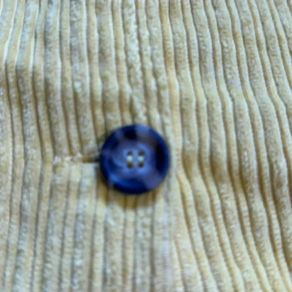 Urban Outfitters Alexa Yellow Corduroy Button Down Mini Skirt Medium - Picture 3 of 6
